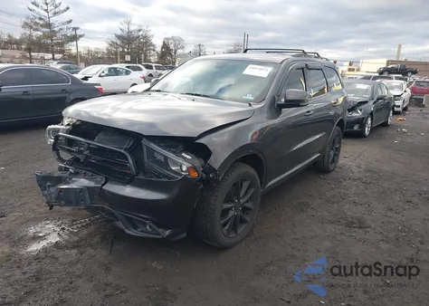 2017 Dodge Durango Gt Awd z USA, uszkodzony, nr VIN 1C4RDJDG3HC839157